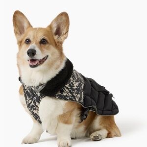 NWT Blue and Gray Arcadia Trail Adjustable Insulated Dog Coat Size Small